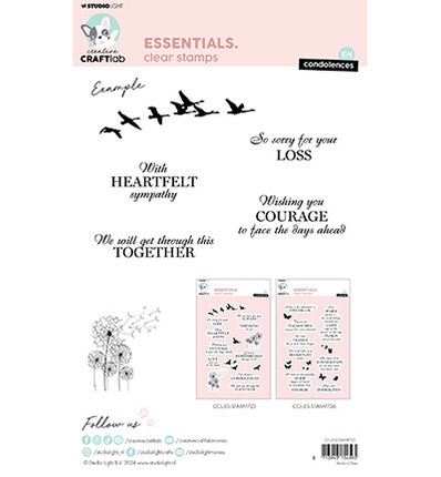 CCL Clear Stamp EN Condolences Essentials nr.725
