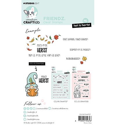 CCL Clear Stamp Het is Herfst Friendz nr.727