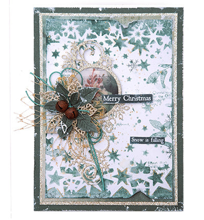 JMA Sticker Sheets Black, red & green - Dutch Festive Nostalgia nr.24