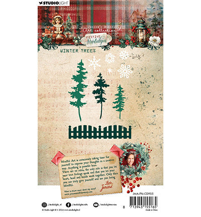 JMA Cutting Die Winter trees Festive Nostalgia nr.905