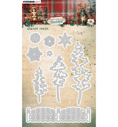 JMA Cutting Die Winter trees Festive Nostalgia nr.905
