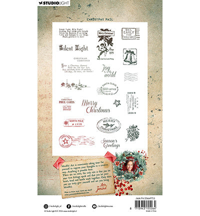 JMA Clear Stamp Christmas mail Festive Nostalgia nr.753