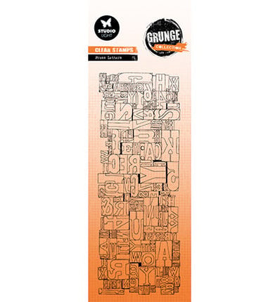 SL Clear Stamp Press Letters Grunge Collection nr.733