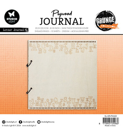 SL Plywood Journal Letter Journal Grunge Collection nr.08