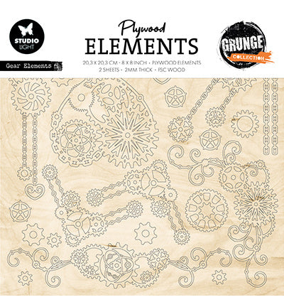 SL Plywood Elements Gear Elements Grunge Collection nr.09