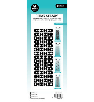 SL Clear Stamp Retro pattern Essentials nr.728