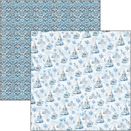ELEGANCE OF BLUE PAD 8"X8" 12/PKG