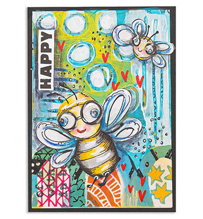 ABM Cling Stamp Flying friends Signature Collection nr.749