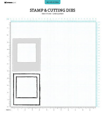 HE Stamp & Cutting Die Polaroid frame Nature's Dream 2 nr.84