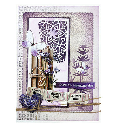 HE Clear Stamp ABC background Nature's Dream 2 nr.721