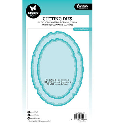 SL Cutting Die Torn edge ovals Essentials nr.915