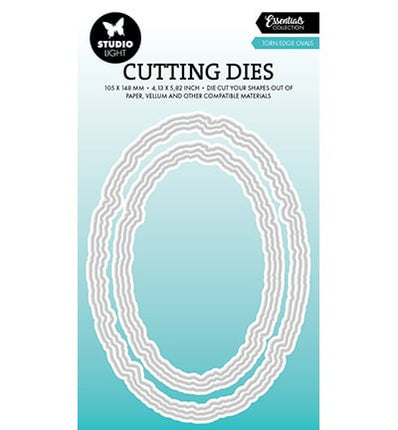 SL Cutting Die Torn edge ovals Essentials nr.915