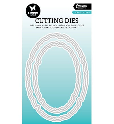 SL Cutting Die Torn edge ovals Essentials nr.915