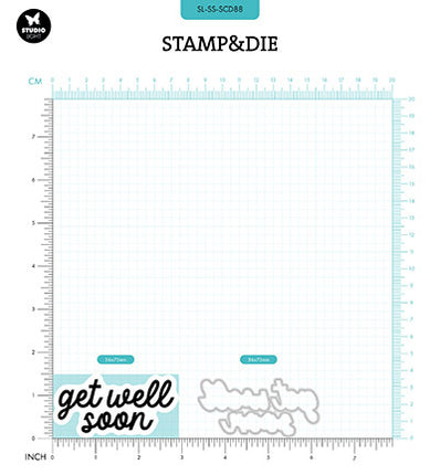 SL Stamp & Cutting Die Get well soon Sweet Stories nr.88