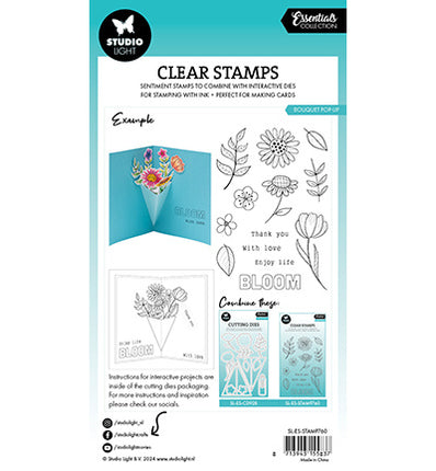 SL Clear stamps Bouquet pop-up Essentials nr.760