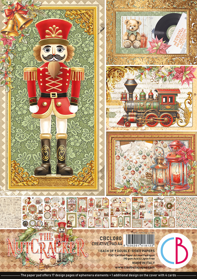 THE NUTCRACKER CREATIVE PAD A4 9/PKG