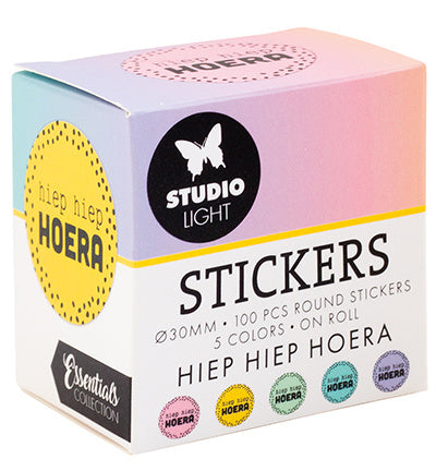 SL ø30mm Stickers HIEP HIEP HOERA Essentials nr.27