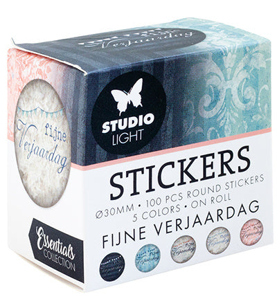 SL ø30mm Stickers FIJNE VERJAARDAG Essentials nr.31
