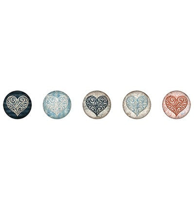 SL ø30mm Stickers VINTAGE HEART Essentials nr.32