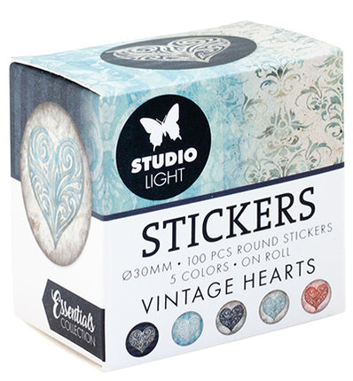 SL ø30mm Stickers VINTAGE HEART Essentials nr.32