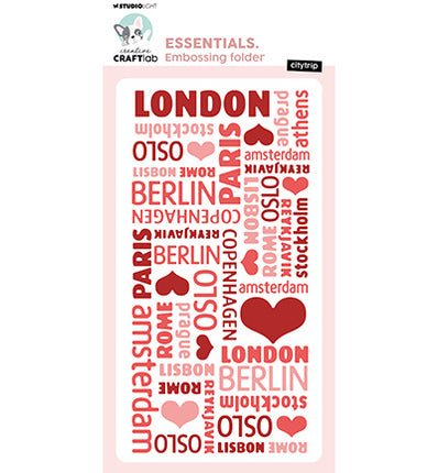 CCL Embossing folder Citytrip Essentials nr.25