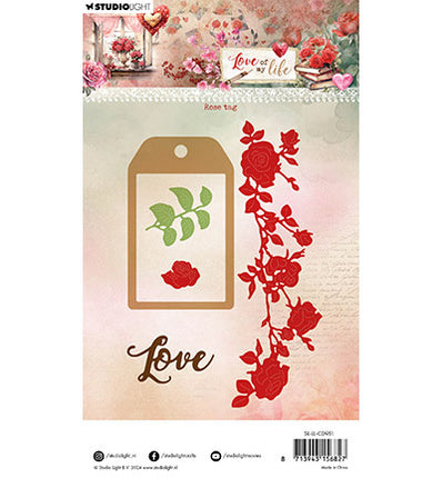 SL Cutting Die Rose tag Love of my life nr.951