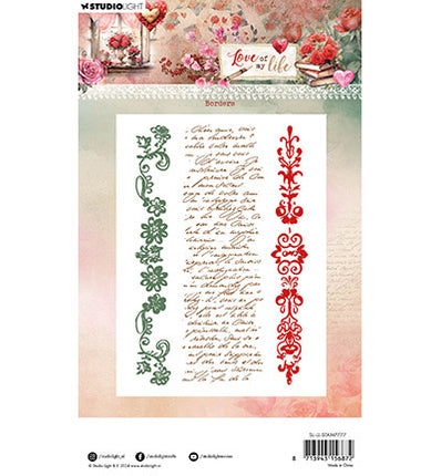 SL Clear Stamp Borders Love of my life nr.777