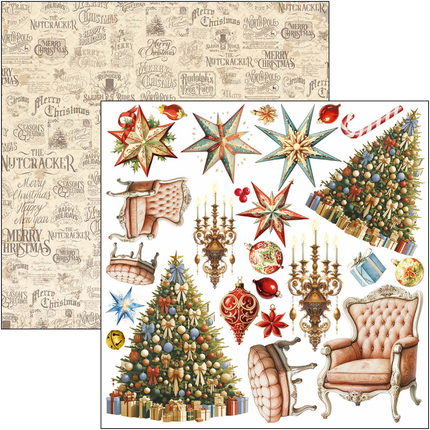 THE NUTCRACKER FUSSY CUT PAD 6"X6" 24/PKG