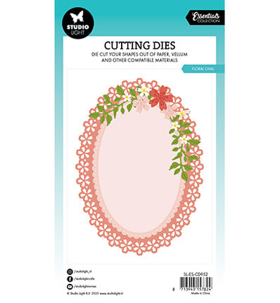 SL Cutting Die Floral Oval Essentials nr.952