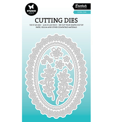 SL Cutting Die Floral Oval Essentials nr.952