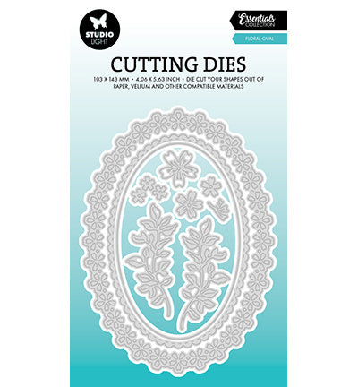 SL Cutting Die Floral Oval Essentials nr.952