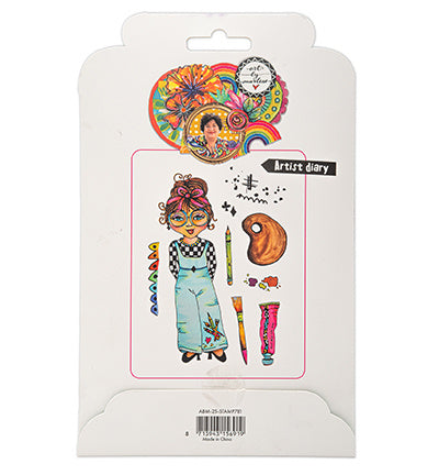 ABM Cling Rubber Stamp Artist Diary Art By Marlene nr.781