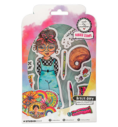 ABM Cling Rubber Stamp Artist Diary Art By Marlene nr.781
