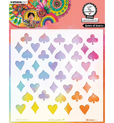 ABM Mask Queen of Hearts Art By Marlene nr.321