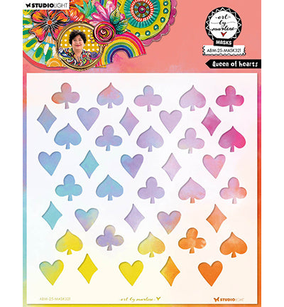 ABM Mask Queen of Hearts Art By Marlene nr.321