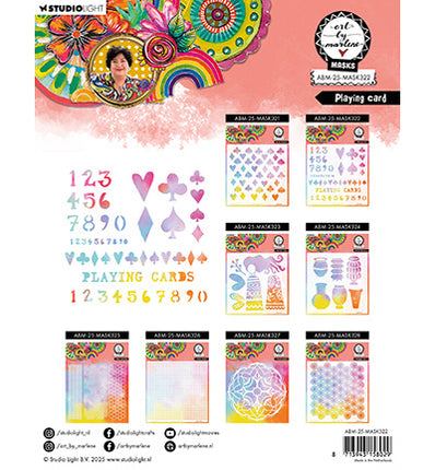 ABM Mask Playing Card Art By Marlene nr.322
