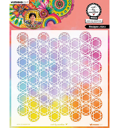 ABM Mask Hexagon Stars Art By Marlene nr.328