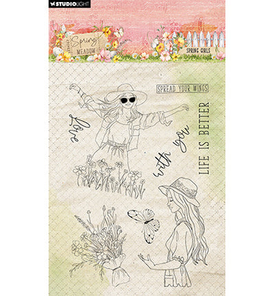 SL Clear Stamp Spring Girls Spring Meadow nr.772