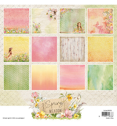 SL Designer Paper Pad Backgroundpaper Spring Meadow nr.270