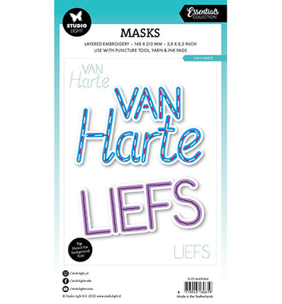 SL Mask Embroidery, Van harte Essentials nr.346