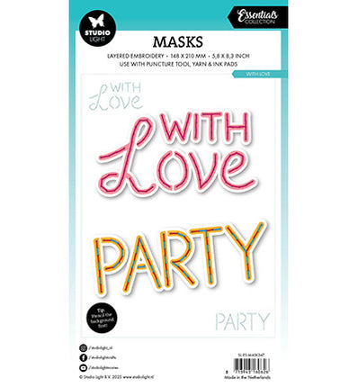 SL Mask Embroidery, With Love Essentials nr.347