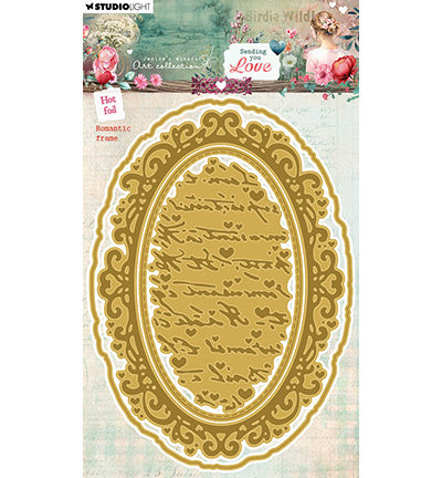 JMA Hot Foil Cutting Die Romantic Frame Sending You Love nr.14