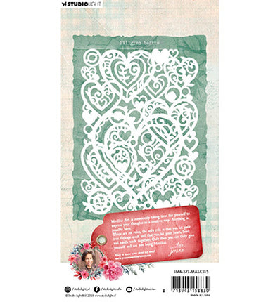 JMA Mask Filigree Hearts Sending You Love nr.315