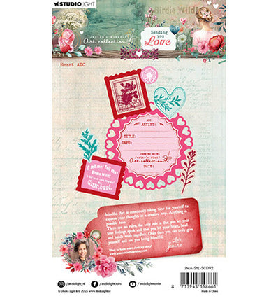 JMA Stamp and Cutting dies Heart ATC Sending You Love nr.92