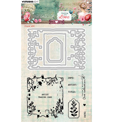 JMA Stamp and Cutting dies Plaid ATC Sending You Love nr.93