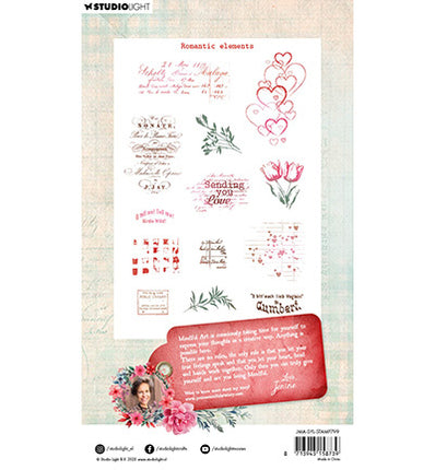 JMA Clear stamps Romantic Elements Sending You Love nr.799