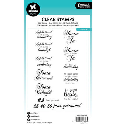 SL Clear stamps Trouwdag Essentials nr.789