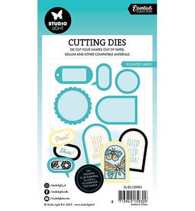 SL Cutting Die Rounded Labels Essentials nr.980