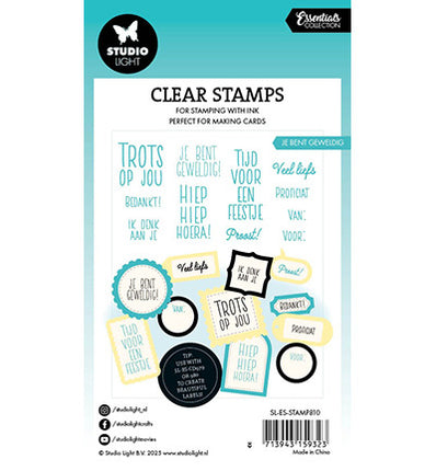 SL Clear stamp Je bent geweldig Essentials nr.810