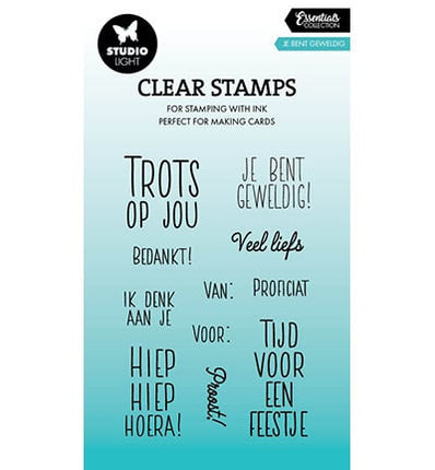 SL Clear stamp Je bent geweldig Essentials nr.810